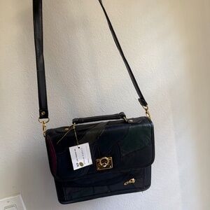 Angelina Collection Classic Black Quilted Chain Shoulder Bag
